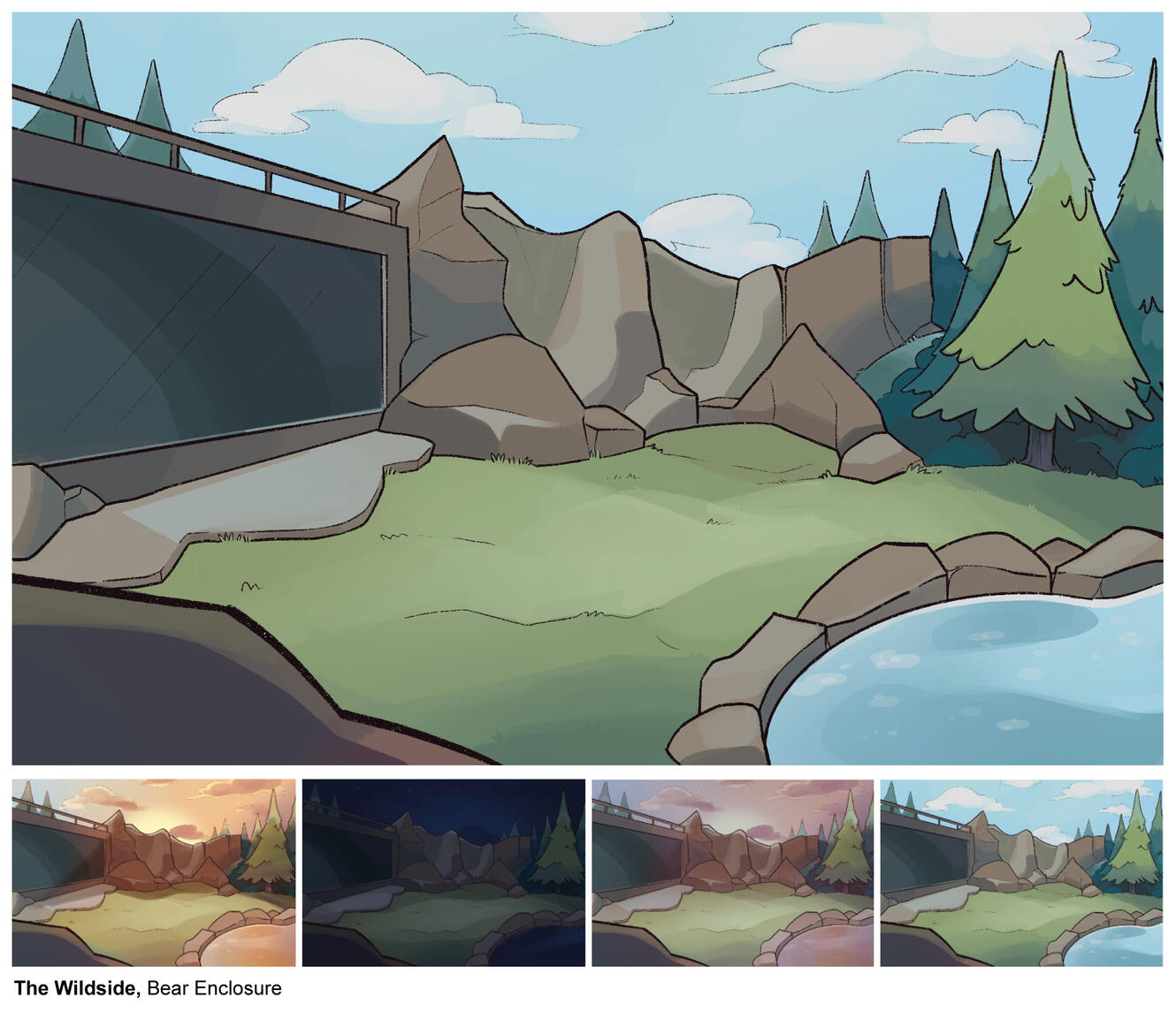 Wild Side background - Bear Exhibit